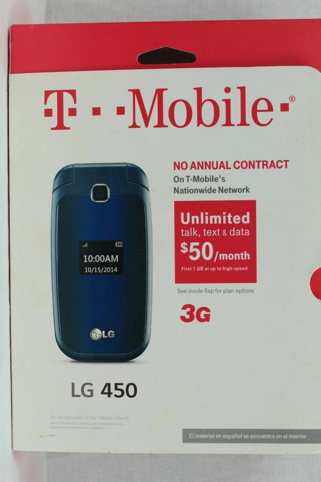 LG 450 Black - No Contract (T-Mobile) A14345