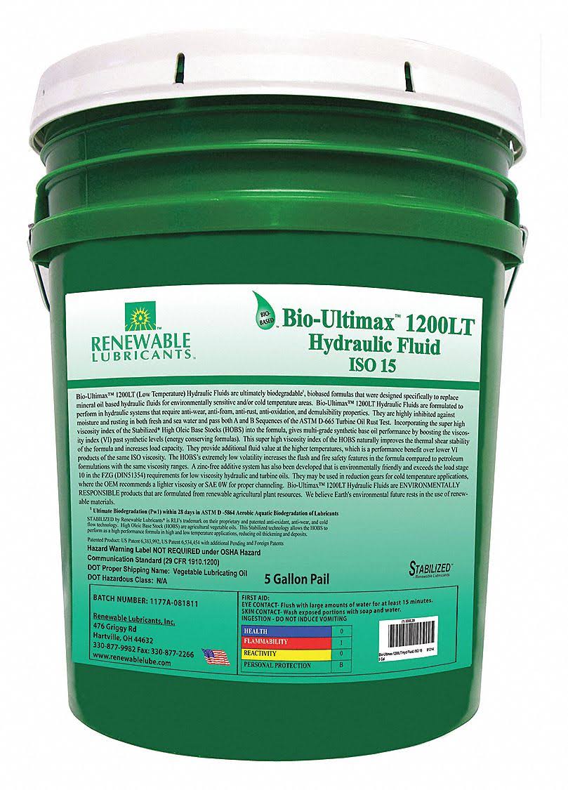5 gal Yellow Hydraulic Oil P49599