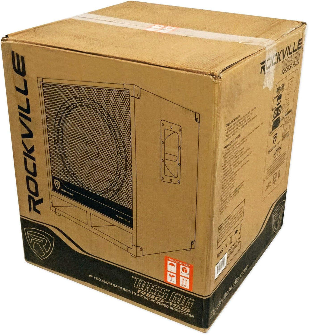 15" 1600w Active Powered PA Subwoofer with Steel Casters X298