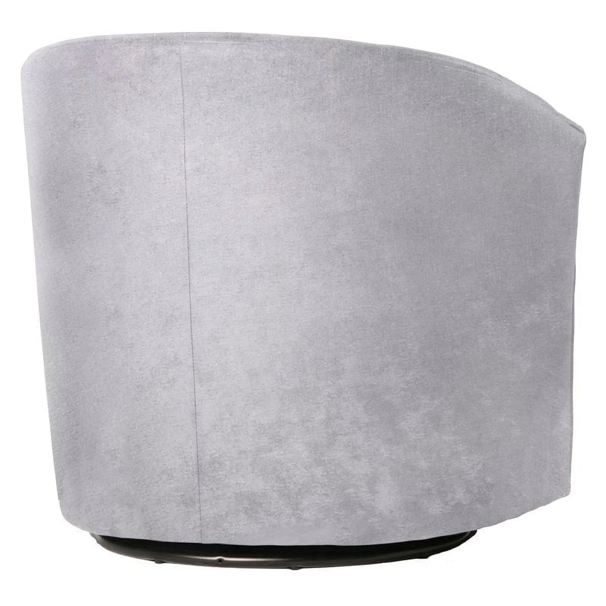 Gray Microfiber Swivel Accent Chair R456