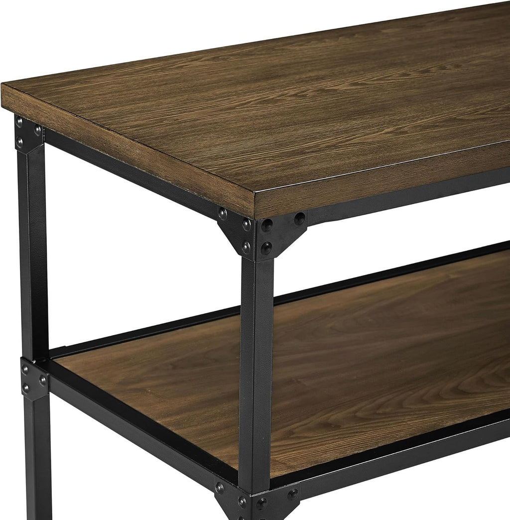 Rustic Antique Oak Black Multifunction Island M2186