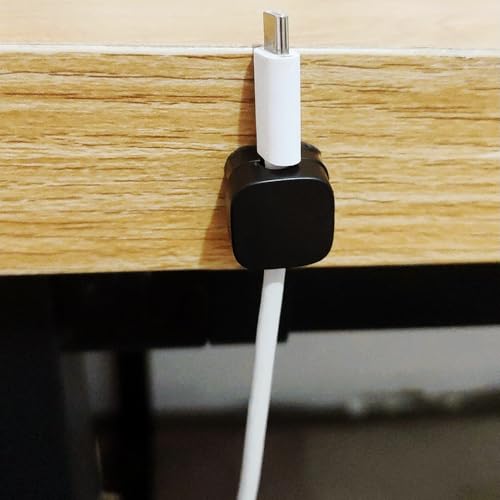 Black 6 Pcs Magnetic Cable Organizer Clips W80863