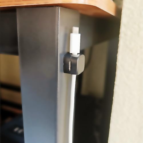Black 6 Pcs Magnetic Cable Organizer Clips W80863