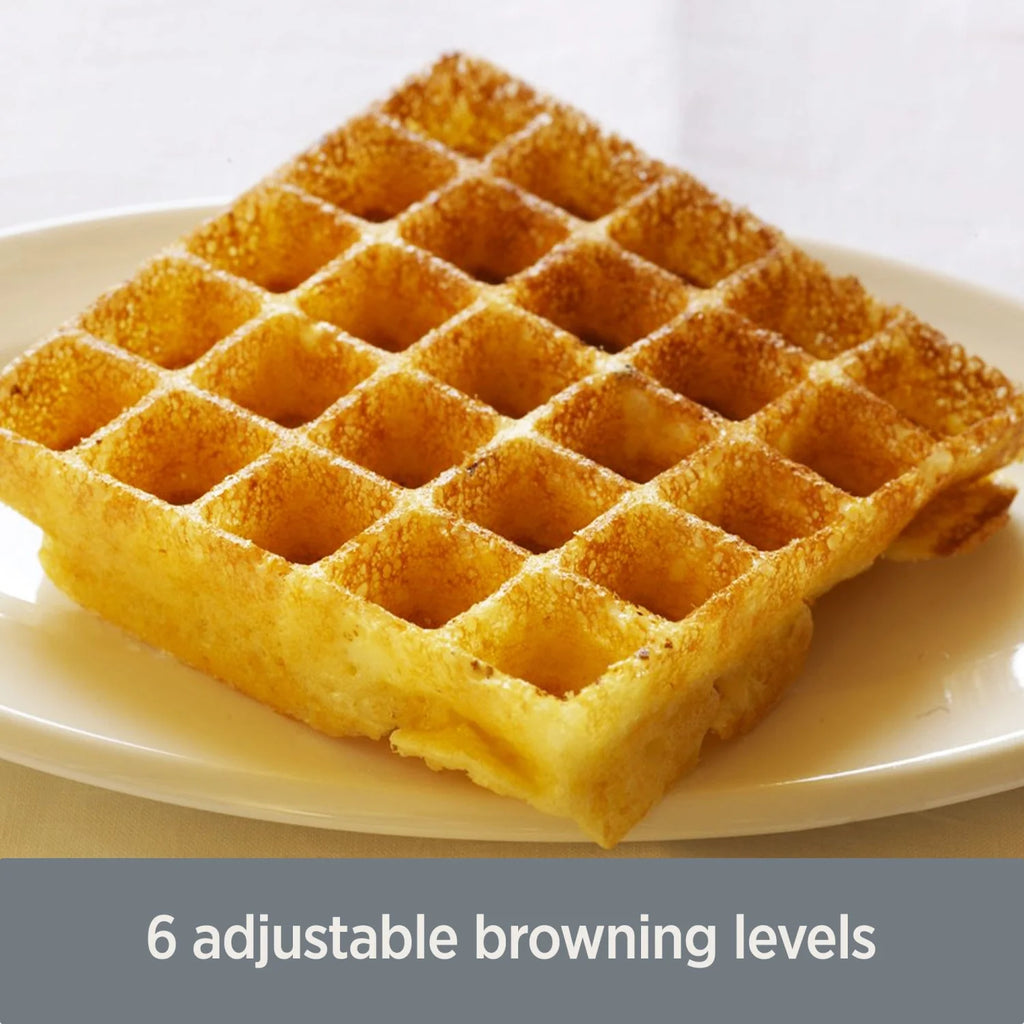 4 slice Belgian Waffle Maker with Removable Plates P103337