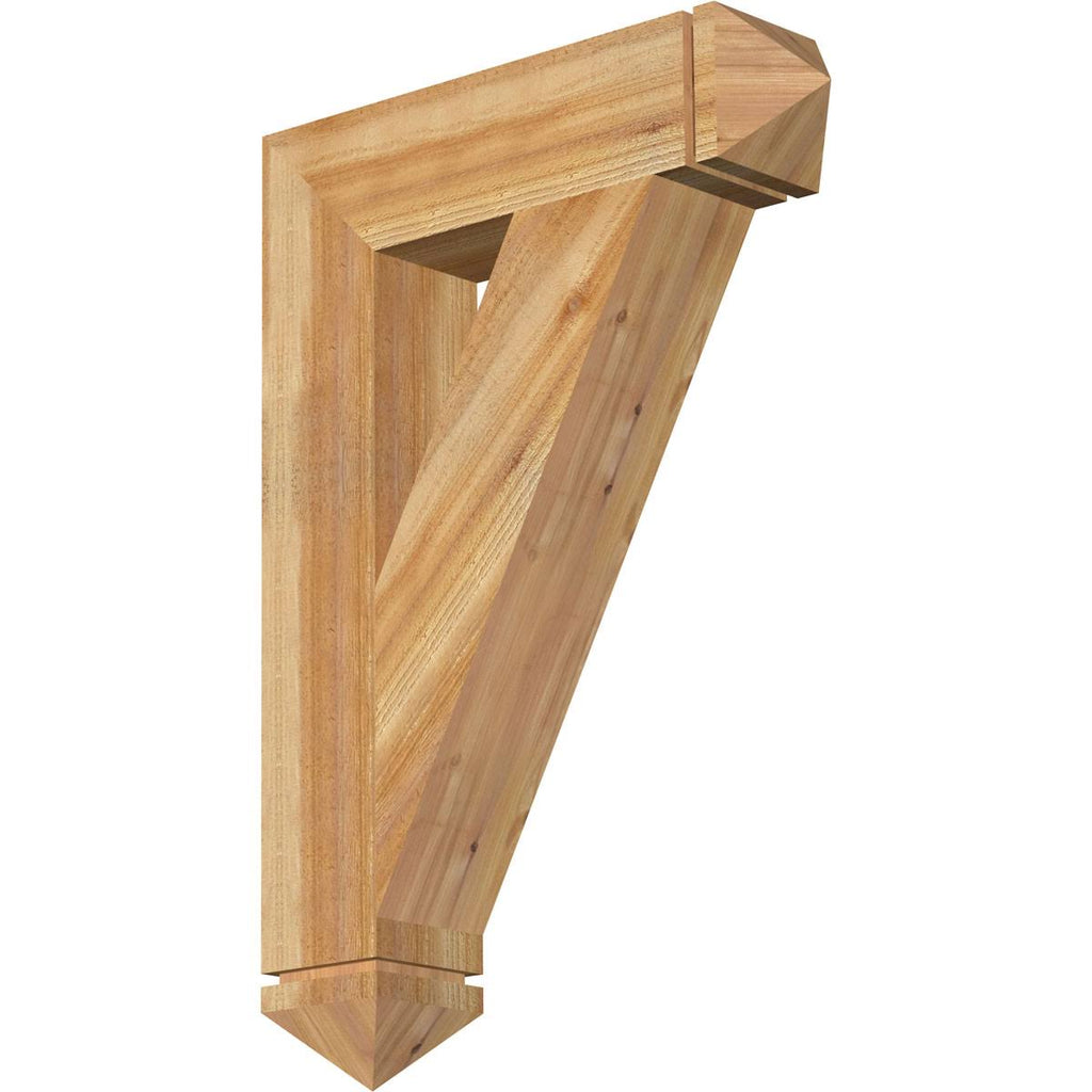 6x22W x 26x22D x 38x22H Traditional Arts u0026 Crafts Rough Sawn Western Red Cedar BRACKET Y589177