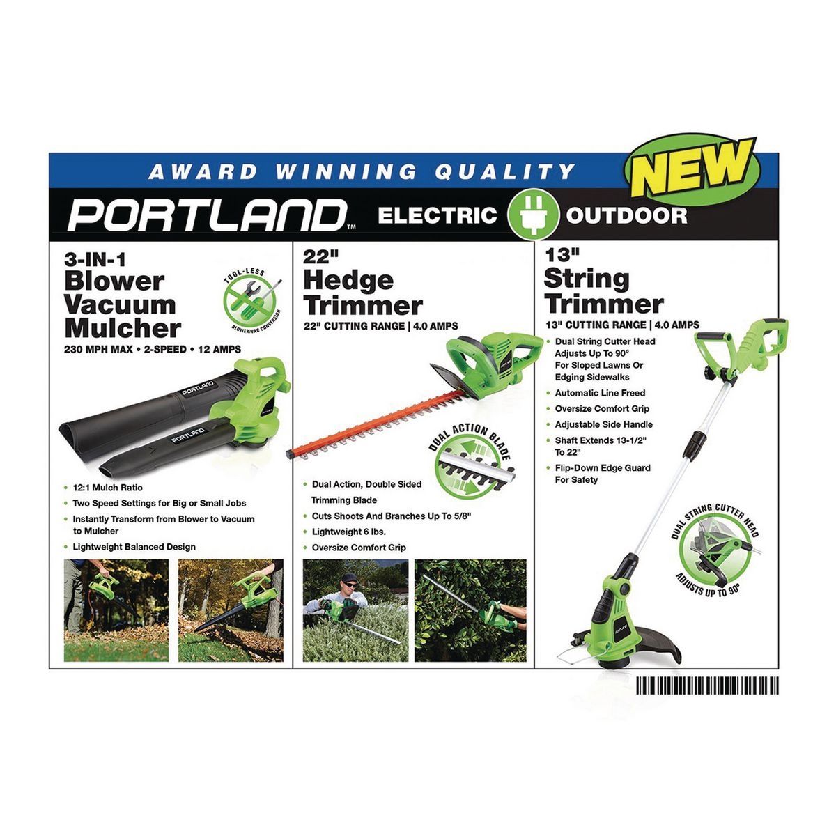 12 Amp 3-in-1 Electric Blower Vacuum Mulcher Y9780