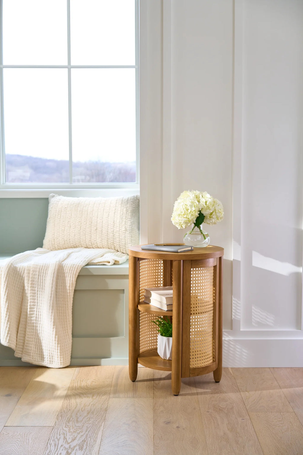 Side Table, Light Honey Finish U315