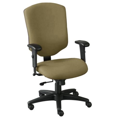 Highback Fabric Chair Black Frame Y9553