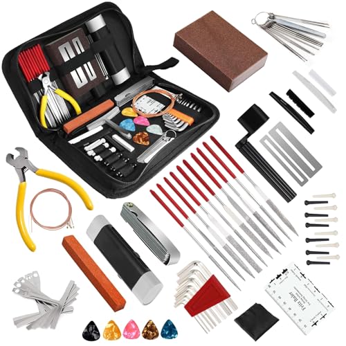 72PCS Guitar Repairing Maintenance Tool Kit with Strings Picks V584137